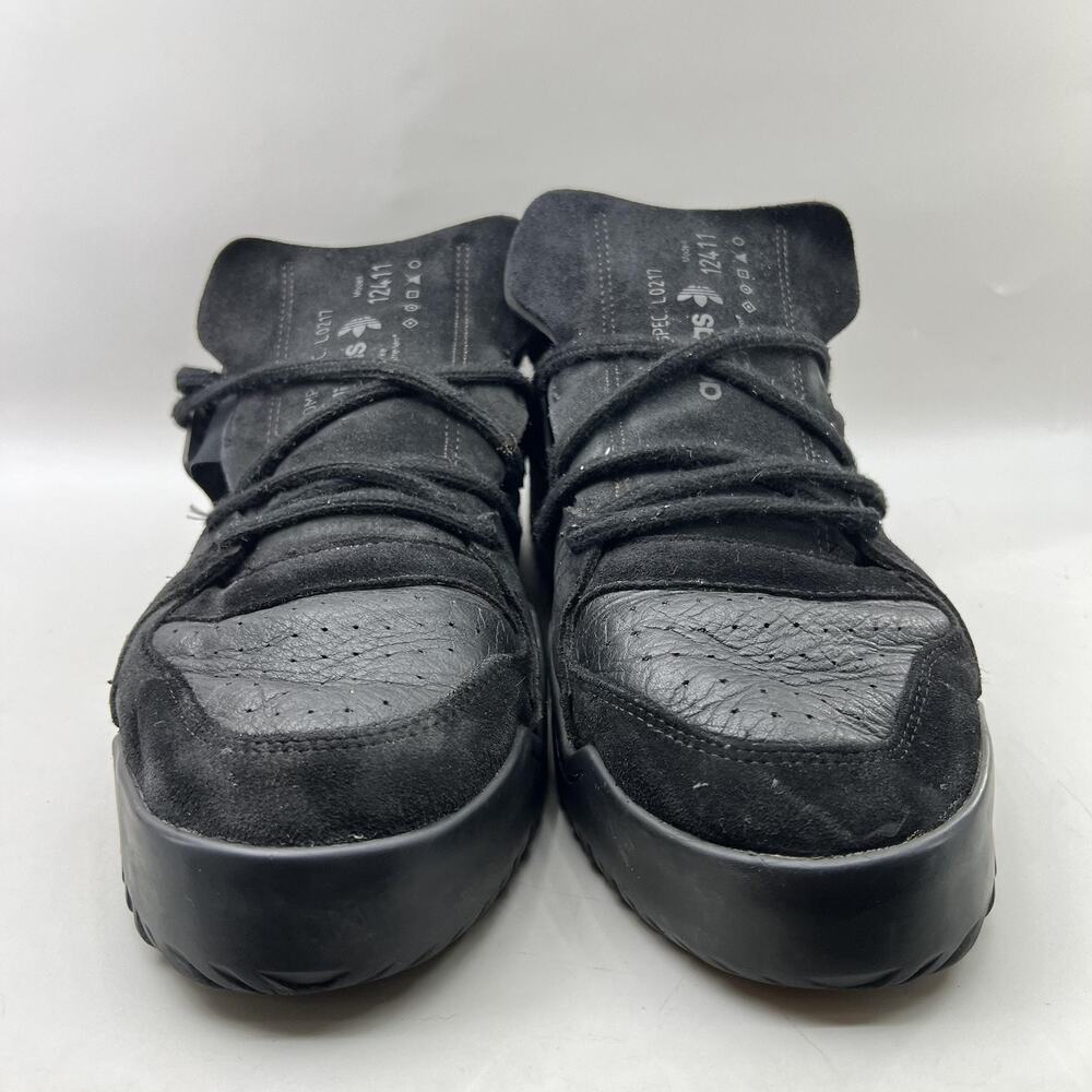Adidas x Alexander‎ Wang AW Bball Shoes Men Size 12 Black Suede Low Top Sneakers - Picture 2 of 11